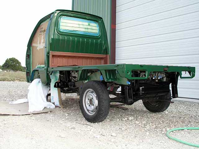 Another view of the final green coat