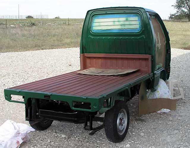 Another view of the final green coat