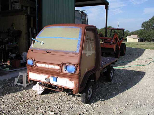 Front left is primered