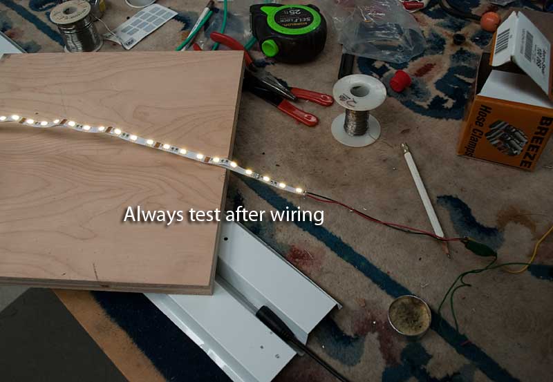 Testing the lights