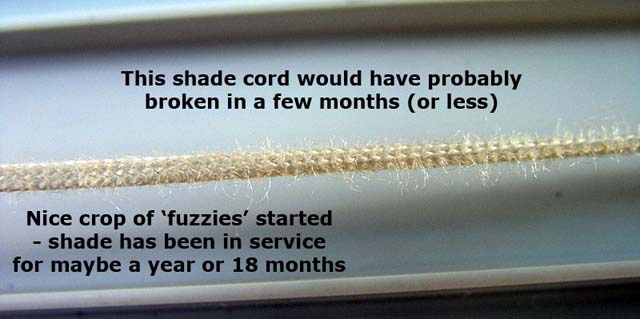 Frayed string