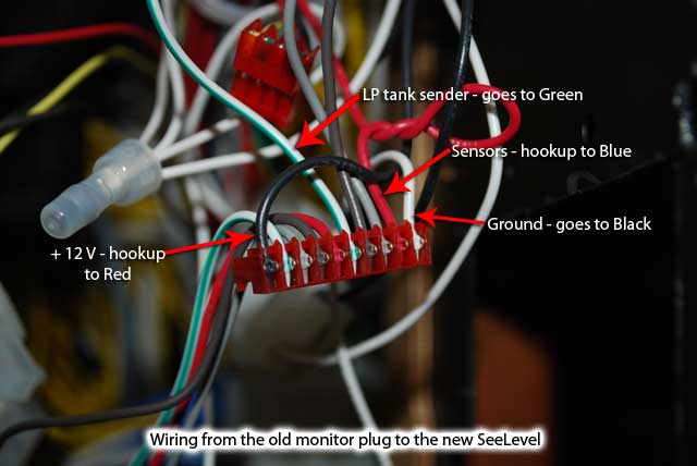 Inside display wiring