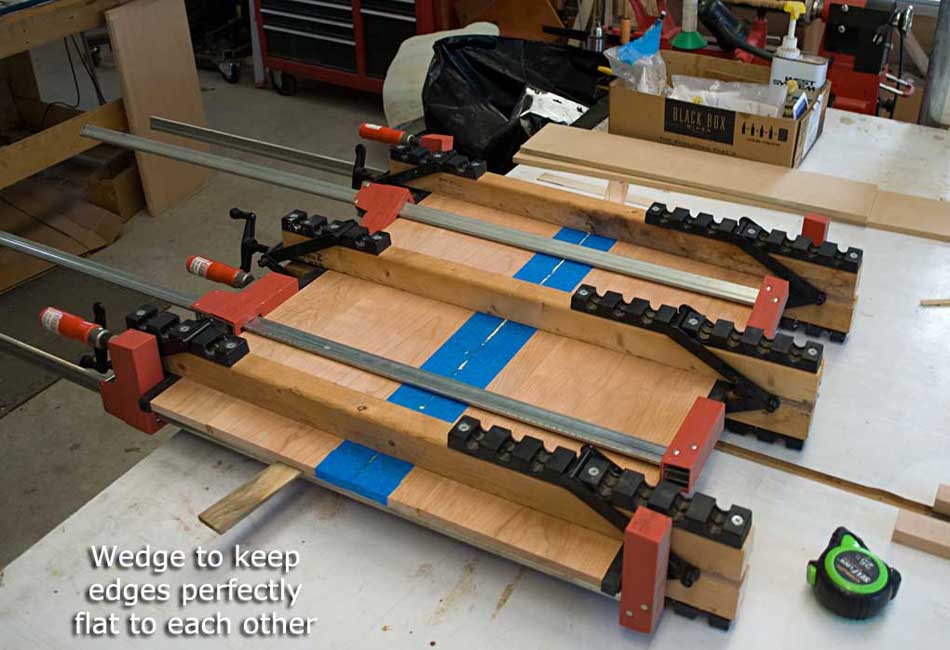 Top final glue up