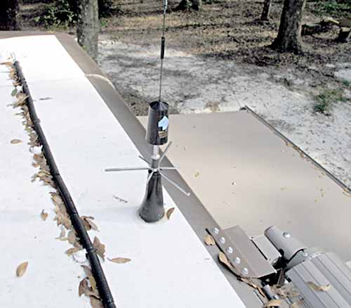 View from standing on the roof