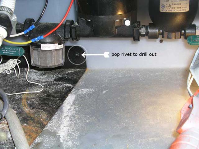 Rear rivet