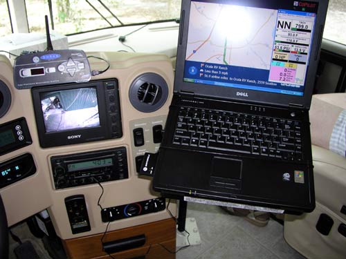 Vies from driver's seat