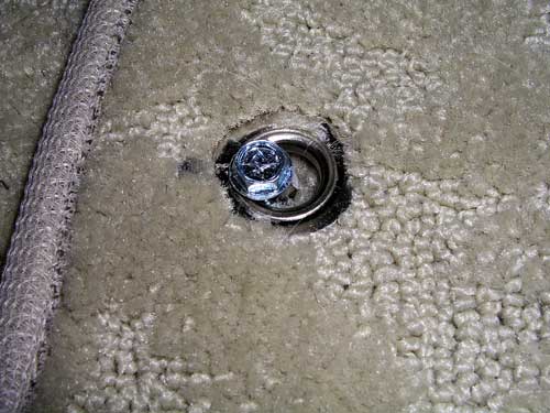 Driver's floor mat - close up