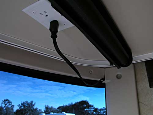 AC plug in dash area