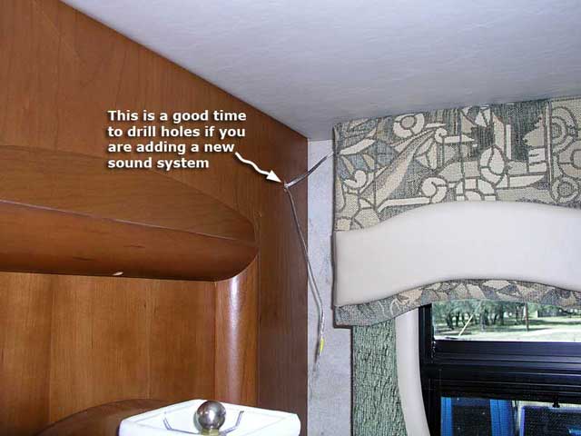 Running speaker wires