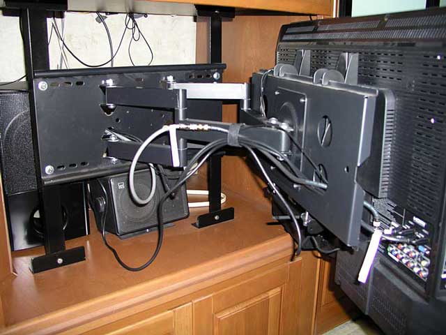 The TV is installed