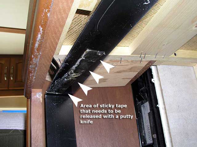 Adhesive on metal strap or band